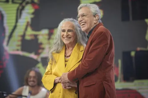 
				
					Maria Bethânia ganha homenagem emocionante de Caetano Veloso; veja
				
				