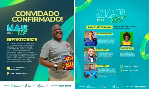 
				
					NAU Fest 2024: evento internacional acontece no dia 24 de setembro
				
				