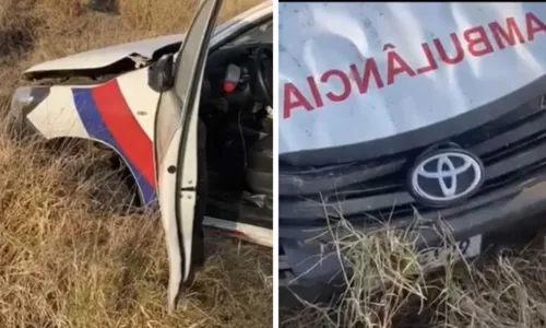 
				
					Paciente transportada em ambulância morre após veículo capotar na BA
				
				