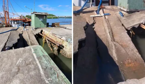 
				
					Píer desaba e terminal pesqueiro fica isolado em Ilhéus, na Bahia
				
				