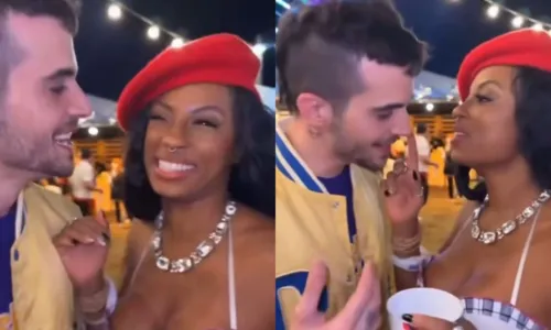 
				
					Rivais no 'BBB', Fiuk e Lumena surpreendem com beijão em festa; vídeo
				
				