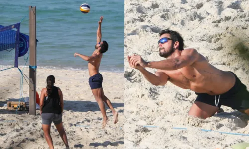 
				
					Rodrigo Simas mostra demais em praia e agita web; veja fotos
				
				