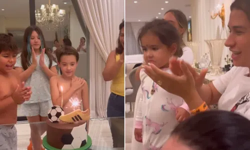 
				
					Simaria surge ao lado de Simone em aniversário íntimo do filho
				
				