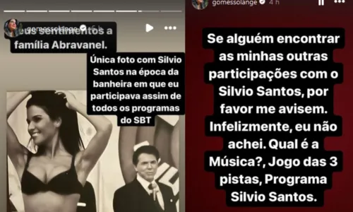 
				
					Solange Gomes é criticada por homenagem a Silvio Santos: 'Pra que?'
				
				