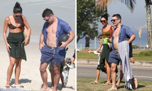 
				
					Sophie Charlotte curte praia com ex-marido e Xamã toma atitude
				
				