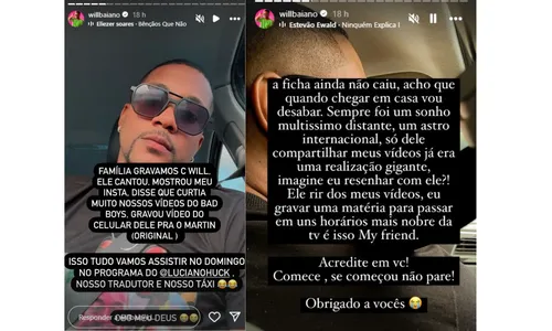 
				
					Sósia baiano revela detalhes de encontro com Will Smith: 'Vou desabar'
				
				