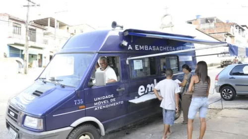 
				
					Unidade móvel da Embasa atenderá clientes no Bairro da Paz; saiba mais
				
				