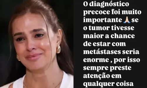 
				
					Vera Viel faz nova reflexão sobre tumor: 'Podia ter metástase'
				
				