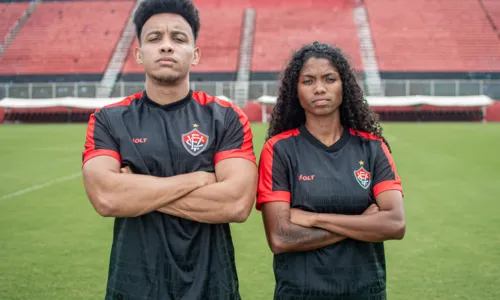 
				
					Vitória lança novo uniforme para a temporada 2024; veja fotos
				
				