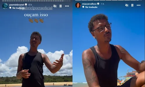 
				
					Yasmin Brunet curte praia na Bahia e fãs especulam viagem com affair
				
				