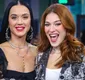 
                  'Estrela da Casa': Ana Clara posa ao lado de Katy Perry