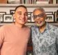 
                  João Gomes ensina piseiro ao mestre Gilberto Gil; veja vídeo
