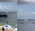Tromba d'água volta a se formar em praia da Barra após duas semanas