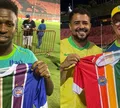 Vini Jr. surge com camisa da torcida LGBT do Bahia no Barradão