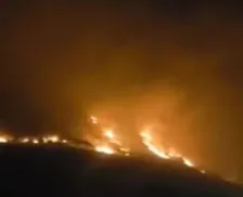 Incêndio de grandes proporções atinge região da Chapada Diamantina