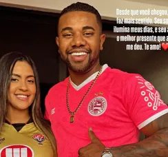 Tricolor, Davi Brito se declara para namorada rubro-negra; veja