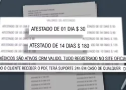 Atestados médicos falsos são vendidos no centro de Salvador