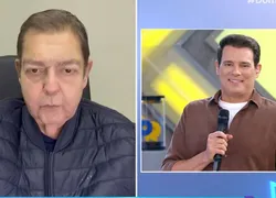 Faustão aparece de surpresa no SBT e manda recado; veja