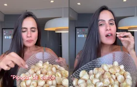 Lanche fácil: aprenda a fazer 'pipoca' de queijo da Carol Peixinho