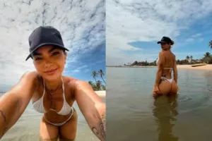 Kelly Key mostra o corpão em fotos na casa de praia na Angola; veja