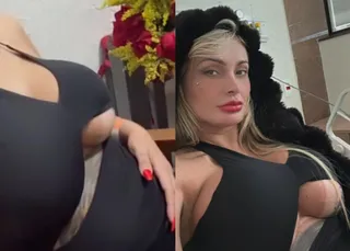 Andressa Urach exibe complicação após gravar pornô com 8 homens