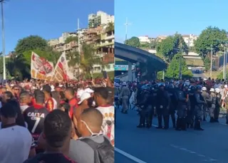 Torcedores do Vitória denunciam agressões da PM e time se pronuncia