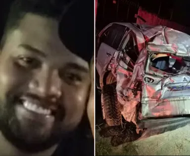 Homem morre e jovem fica gravemente ferida após carro capotar na Bahia