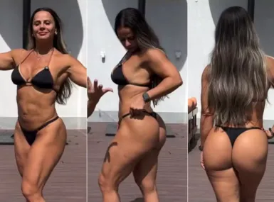 Viviane Araújo mostra treinos para 'bunda perfeita' no Carnaval; VÍDEO