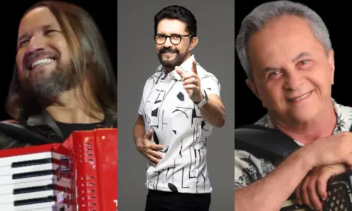 
				
					Dorgival Dantas, Adelmário Coelho e Flávio José se encontram em show
				
				