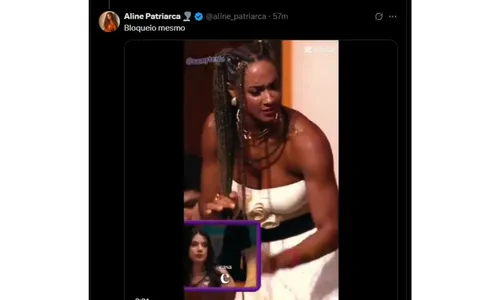 
				
					Aline Patriarca toma atitude contra fãs após momento íntimo com Diogo
				
				