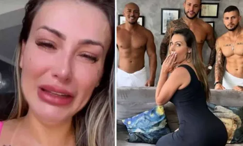 
				
					Andressa Urach dá entrada em hospital após gravar pornô com 8 homens
				
				