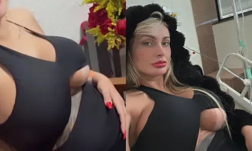 
				
					Andressa Urach exibe complicação após gravar pornô com 8 homens
				
				