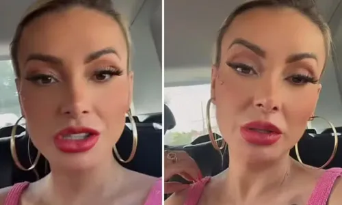 
				
					Andressa Urach flagra namorado com calcinha dela: 'Encardida'
				
				