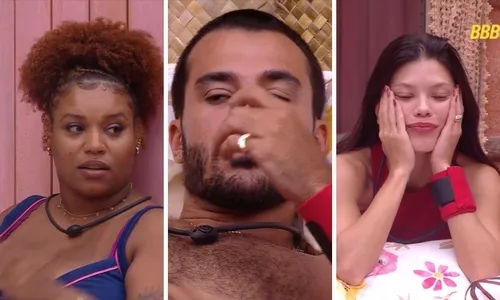 
					'BBB 25': Camilla se irrita e cobra posicionamento de Vitória e Mateus
				
				