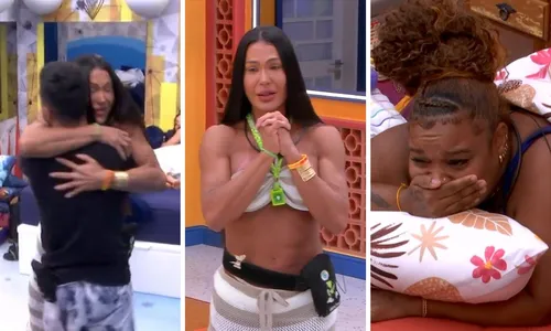 
				
					'BBB 25': brothers não seguram emoção com retorno de Gracyanne; veja
				
				