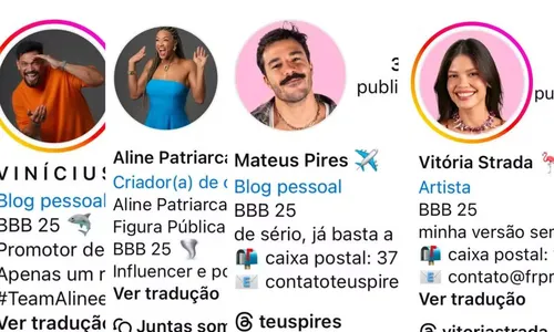 
				
					BBB 25: conheça os emojis dos participantes do reality da Globo
				
				