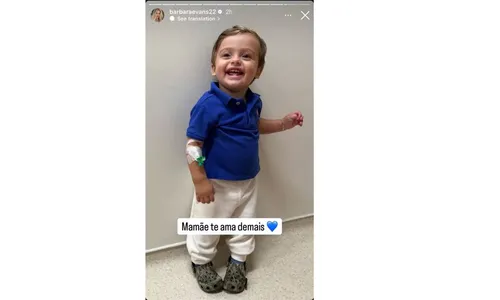 
				
					Bárbara Evans atualiza quadro de saúde do filho de 1 ano após susto
				
				