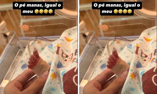 
				
					Bia Miranda comemora reação da filha em UTI e revela rosto do bebê
				
				