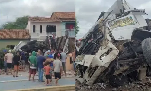 
				
					Caminhão perde freio e causa destruição em cidade do interior da Bahia
				
				