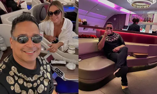 
				
					Carla Perez e Xanddy viajam em avião de luxo com voo de R$ 41 mil
				
				