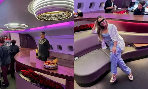 
				
					Carla Perez e Xanddy viajam em avião de luxo com voo de R$ 41 mil
				
				