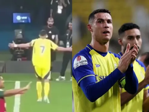 
				
					Cristiano Ronaldo dá chilique contra árbitro após expulsão; VÍDEO
				
				