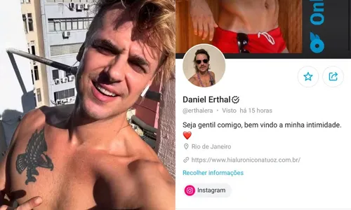 
				
					Daniel Erthal, ex-galã de ‘Malhação’, desiste de vender nudes na web
				
				