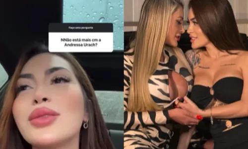 
				
					Andressa Urach celebra 1 mês de namoro e rebate críticas
				
				