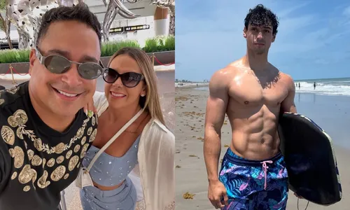 
				
					Filho de Xanddy e Carla Perez impressiona com físico sarado na praia
				
				