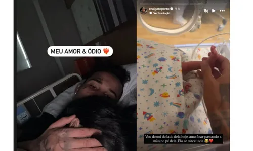 
				
					Gato Preto mostra intimidade com Bia Miranda após negar paternidade
				
				