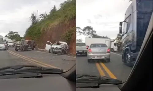 
				
					Homem morre após colisão entre carro e caminhão no sul da Bahia
				
				