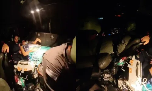 
				
					Idosa é resgatada de helicóptero após sofrer infarto na Bahia
				
				