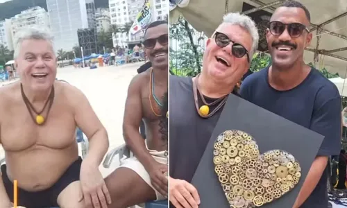 
				
					Milton Cunha chama atenção ao posar em foto rara com novo namorado
				
				