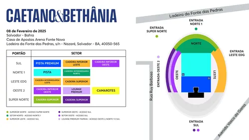 
				
					Nova data da turnê Caetano&Bethânia terá camarote em Salvador
				
				